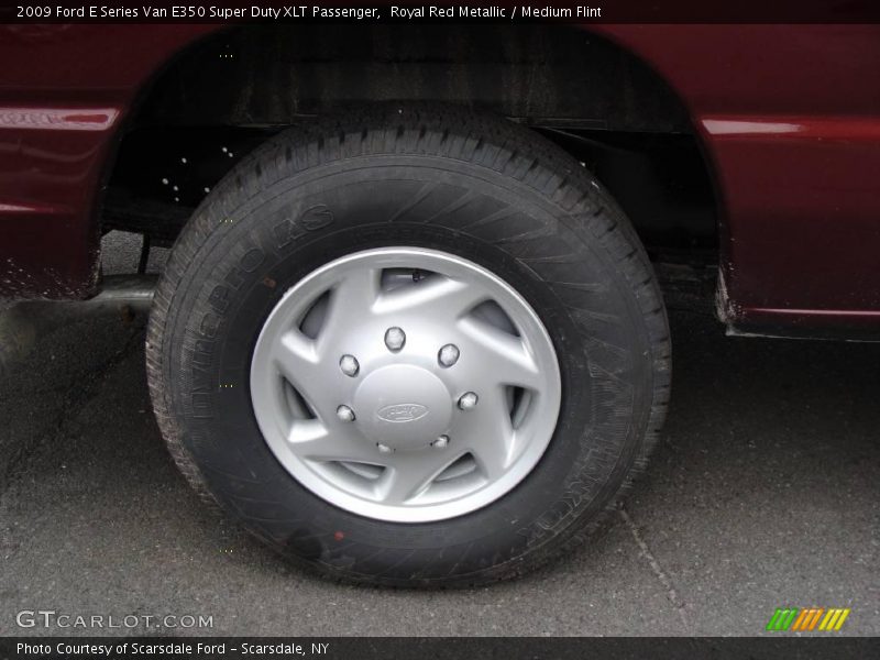 Royal Red Metallic / Medium Flint 2009 Ford E Series Van E350 Super Duty XLT Passenger