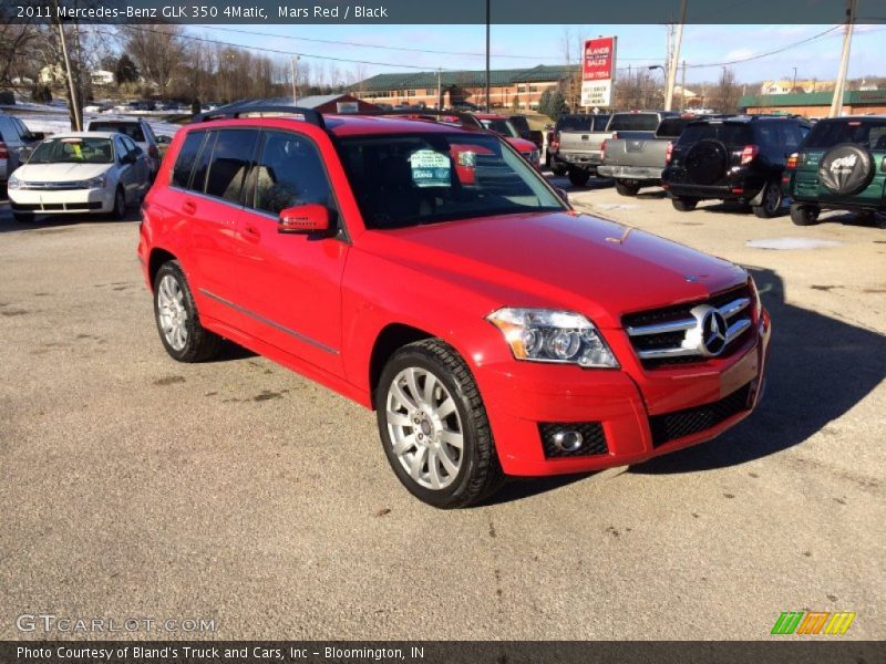 Mars Red / Black 2011 Mercedes-Benz GLK 350 4Matic