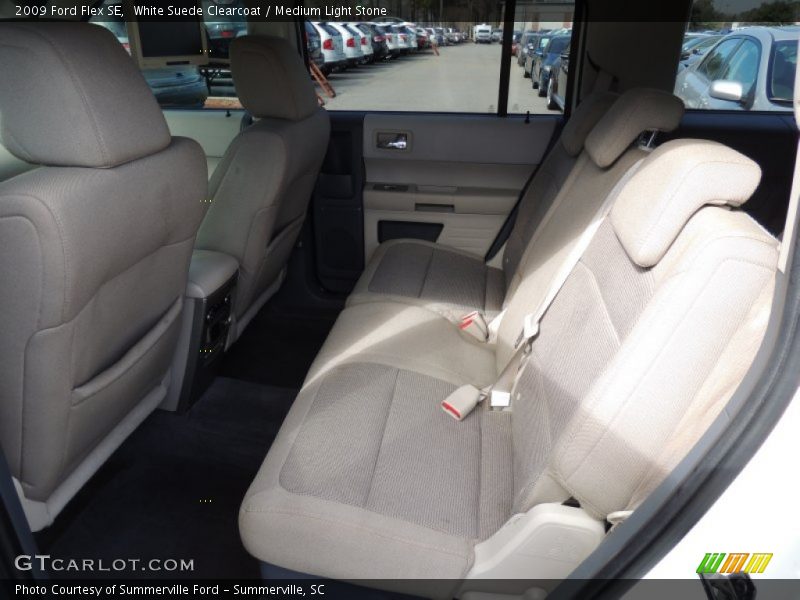 White Suede Clearcoat / Medium Light Stone 2009 Ford Flex SE