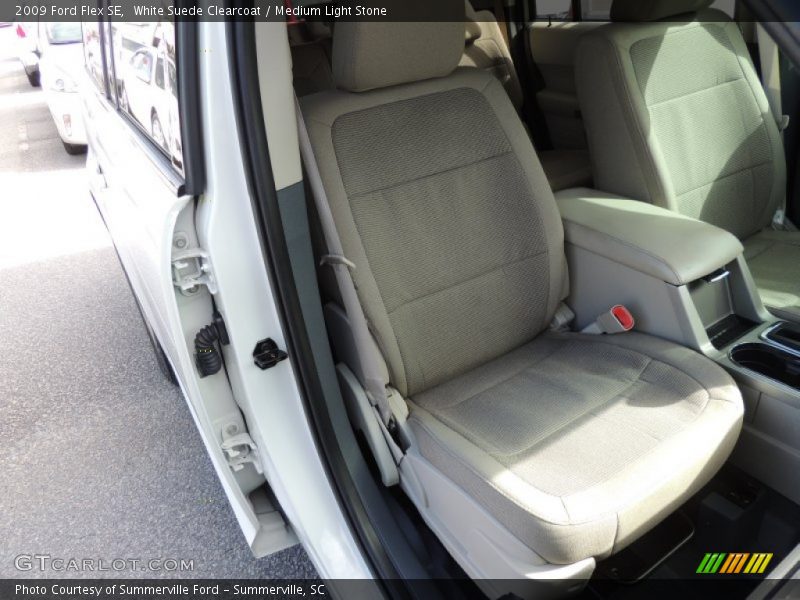 White Suede Clearcoat / Medium Light Stone 2009 Ford Flex SE