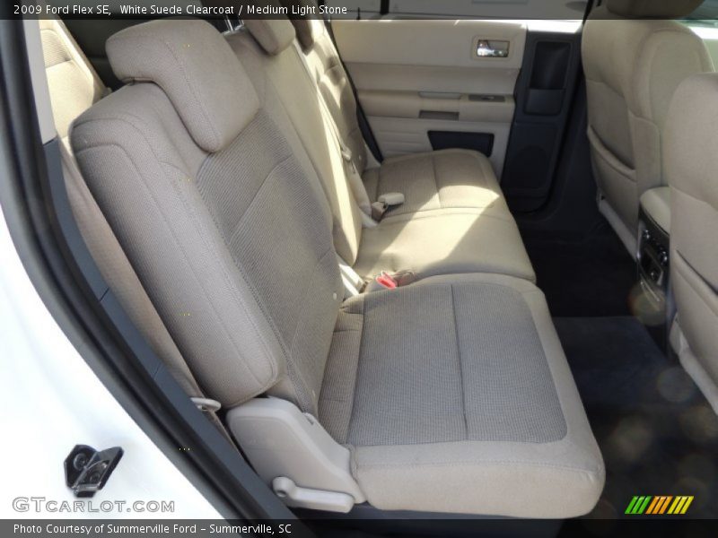 White Suede Clearcoat / Medium Light Stone 2009 Ford Flex SE