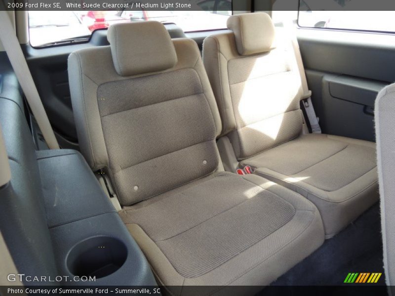 White Suede Clearcoat / Medium Light Stone 2009 Ford Flex SE
