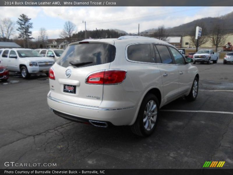 White Diamond Tricoat / Cocoa 2014 Buick Enclave Leather AWD