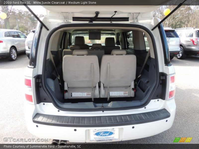 White Suede Clearcoat / Medium Light Stone 2009 Ford Flex SE