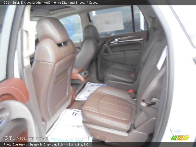 White Diamond Tricoat / Cocoa 2014 Buick Enclave Leather AWD
