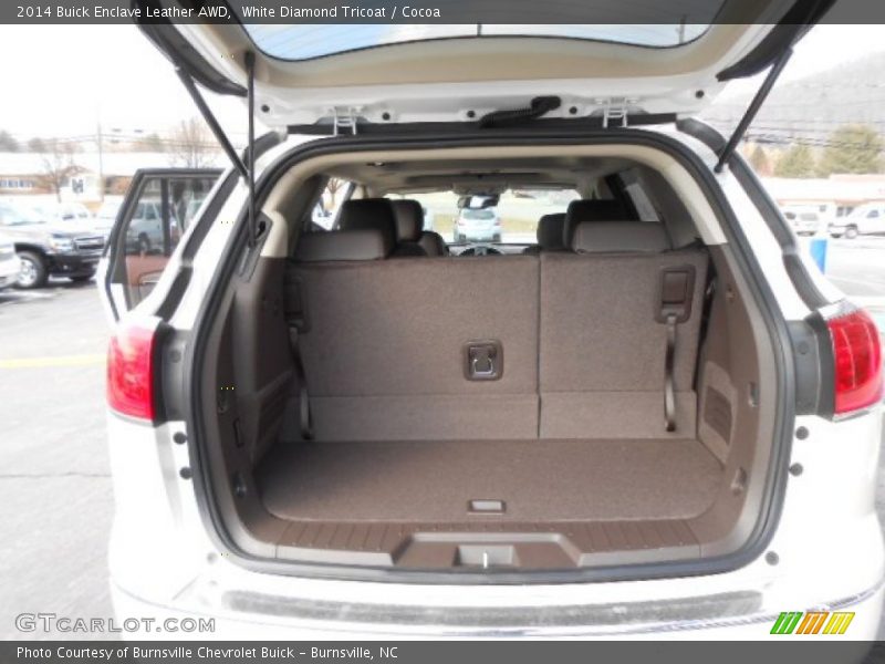 White Diamond Tricoat / Cocoa 2014 Buick Enclave Leather AWD