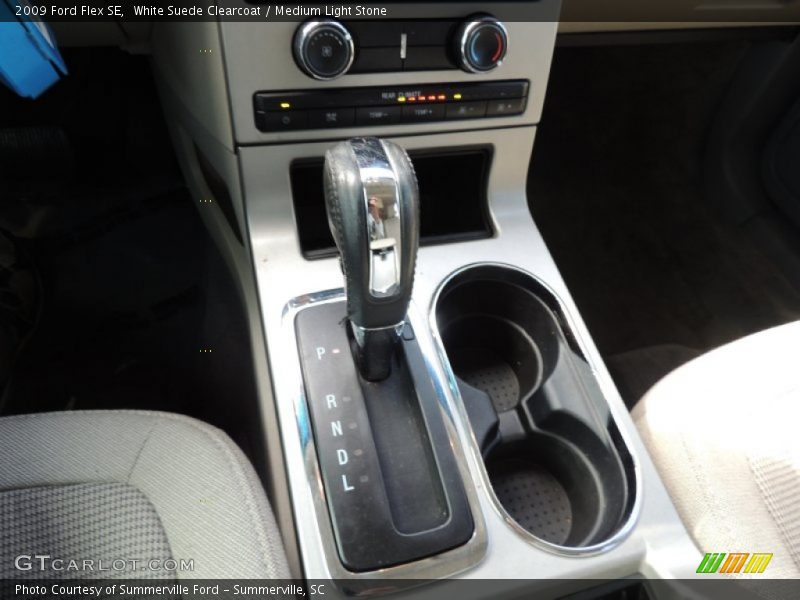 White Suede Clearcoat / Medium Light Stone 2009 Ford Flex SE