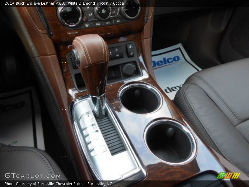 White Diamond Tricoat / Cocoa 2014 Buick Enclave Leather AWD