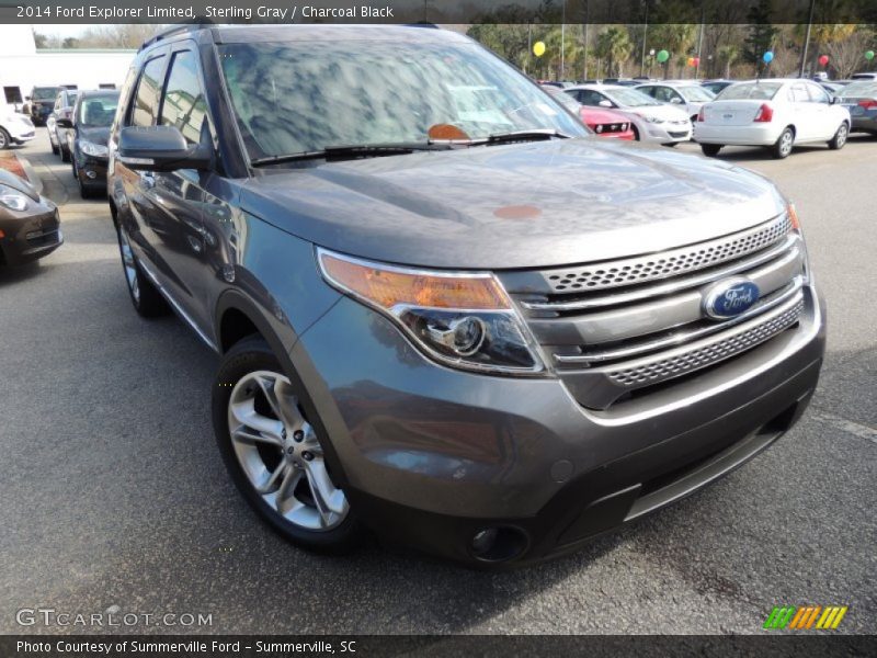 Sterling Gray / Charcoal Black 2014 Ford Explorer Limited