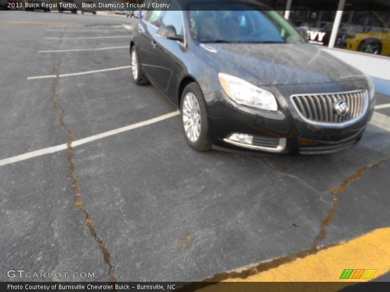 Black Diamond Tricoat / Ebony 2013 Buick Regal Turbo