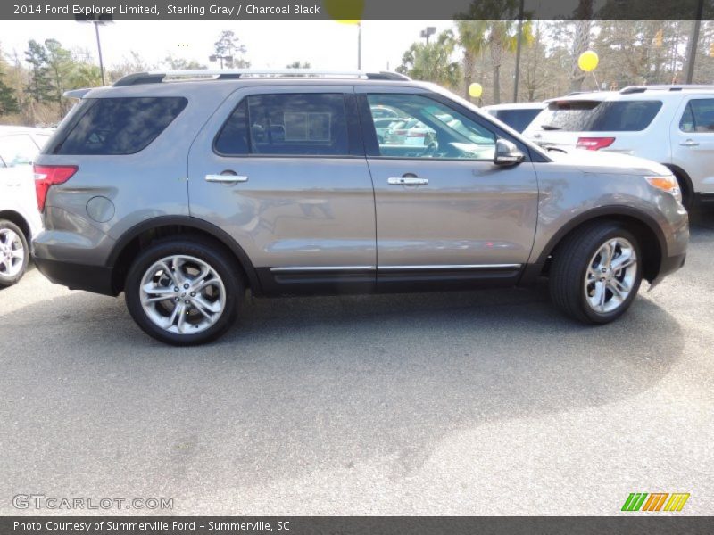 Sterling Gray / Charcoal Black 2014 Ford Explorer Limited