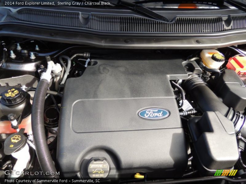 Sterling Gray / Charcoal Black 2014 Ford Explorer Limited