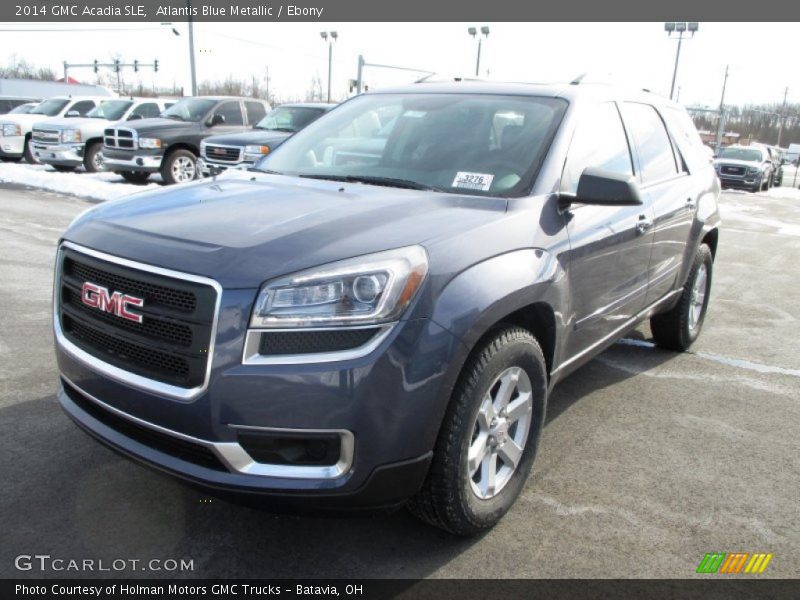 Atlantis Blue Metallic / Ebony 2014 GMC Acadia SLE