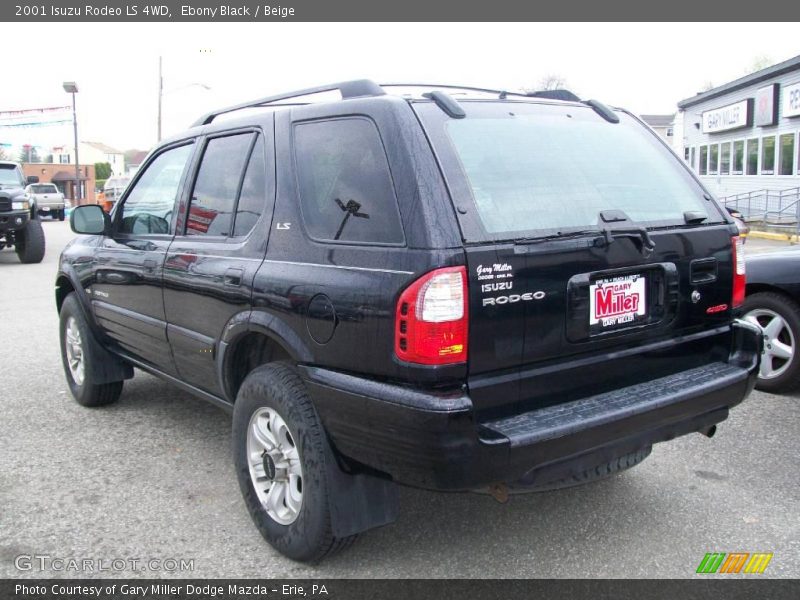 Ebony Black / Beige 2001 Isuzu Rodeo LS 4WD