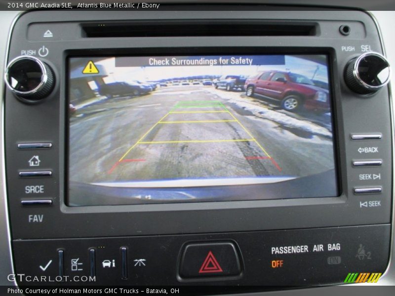 Atlantis Blue Metallic / Ebony 2014 GMC Acadia SLE