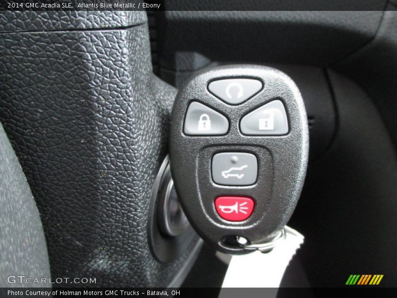 Atlantis Blue Metallic / Ebony 2014 GMC Acadia SLE