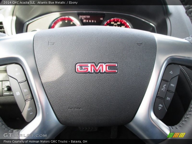 Atlantis Blue Metallic / Ebony 2014 GMC Acadia SLE