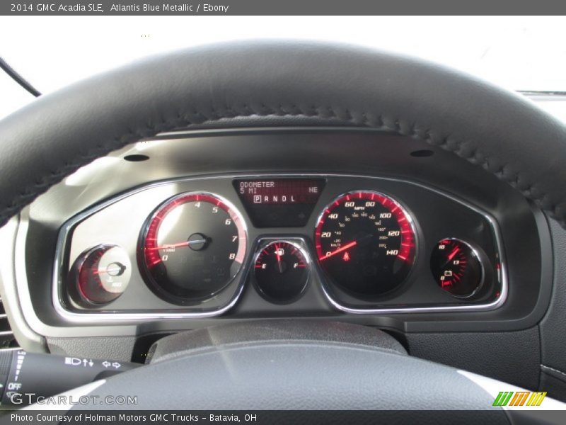 Atlantis Blue Metallic / Ebony 2014 GMC Acadia SLE