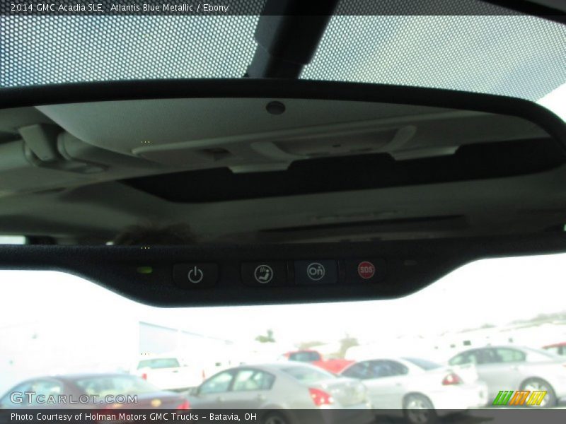 Atlantis Blue Metallic / Ebony 2014 GMC Acadia SLE