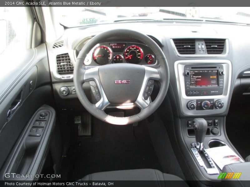 Atlantis Blue Metallic / Ebony 2014 GMC Acadia SLE