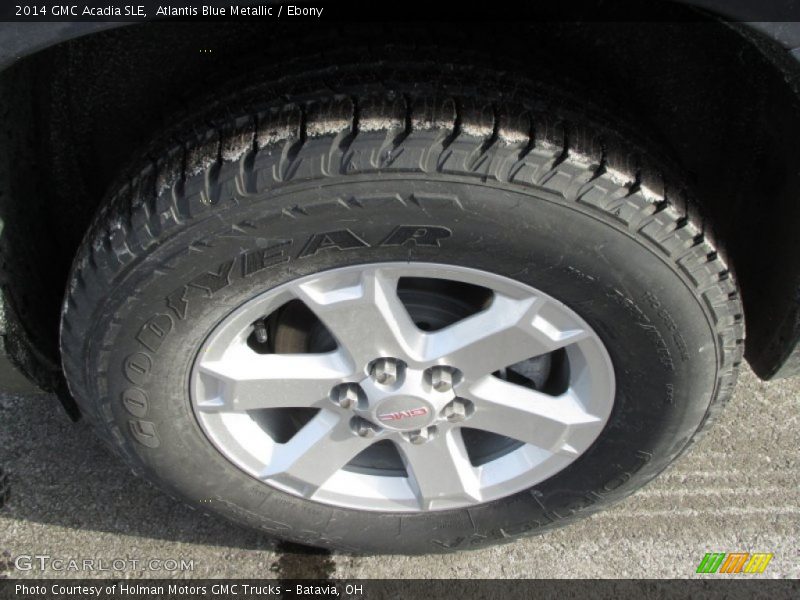 Atlantis Blue Metallic / Ebony 2014 GMC Acadia SLE