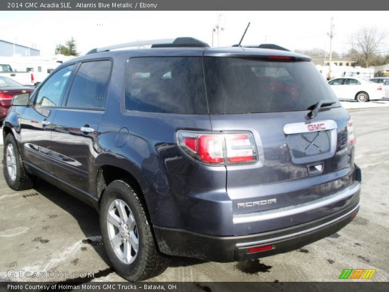 Atlantis Blue Metallic / Ebony 2014 GMC Acadia SLE