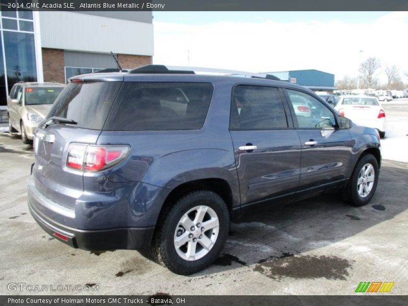 Atlantis Blue Metallic / Ebony 2014 GMC Acadia SLE