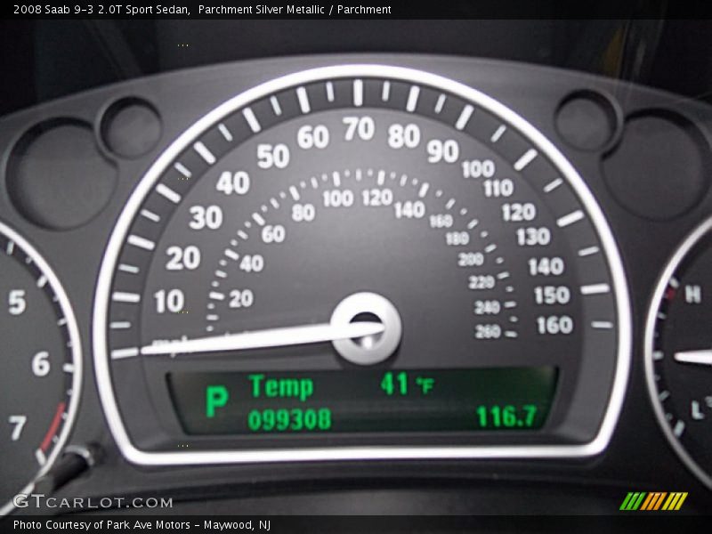 Parchment Silver Metallic / Parchment 2008 Saab 9-3 2.0T Sport Sedan