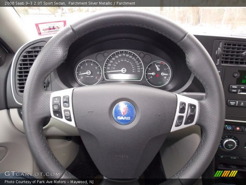 Parchment Silver Metallic / Parchment 2008 Saab 9-3 2.0T Sport Sedan