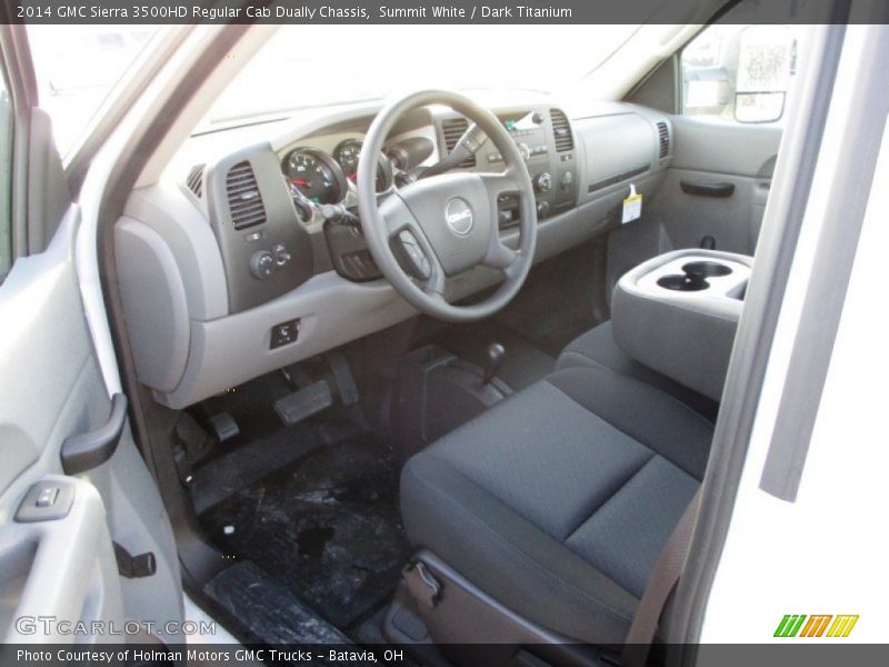 Summit White / Dark Titanium 2014 GMC Sierra 3500HD Regular Cab Dually Chassis