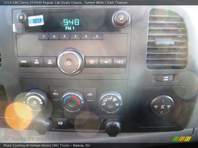 Summit White / Dark Titanium 2014 GMC Sierra 3500HD Regular Cab Dually Chassis