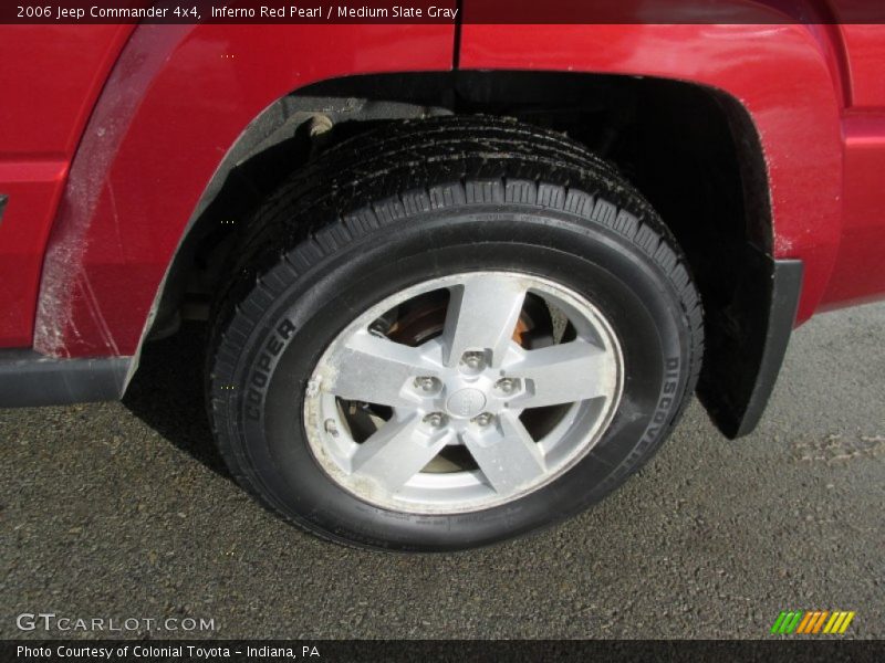 Inferno Red Pearl / Medium Slate Gray 2006 Jeep Commander 4x4