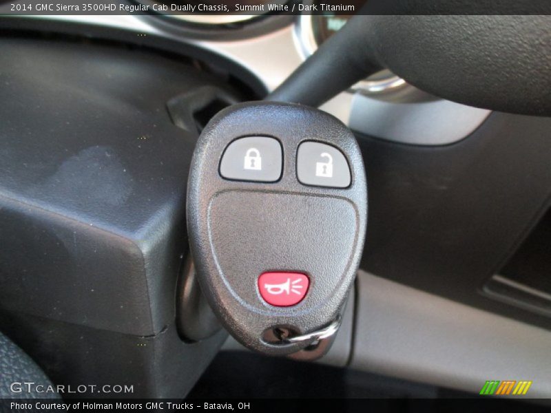 Summit White / Dark Titanium 2014 GMC Sierra 3500HD Regular Cab Dually Chassis