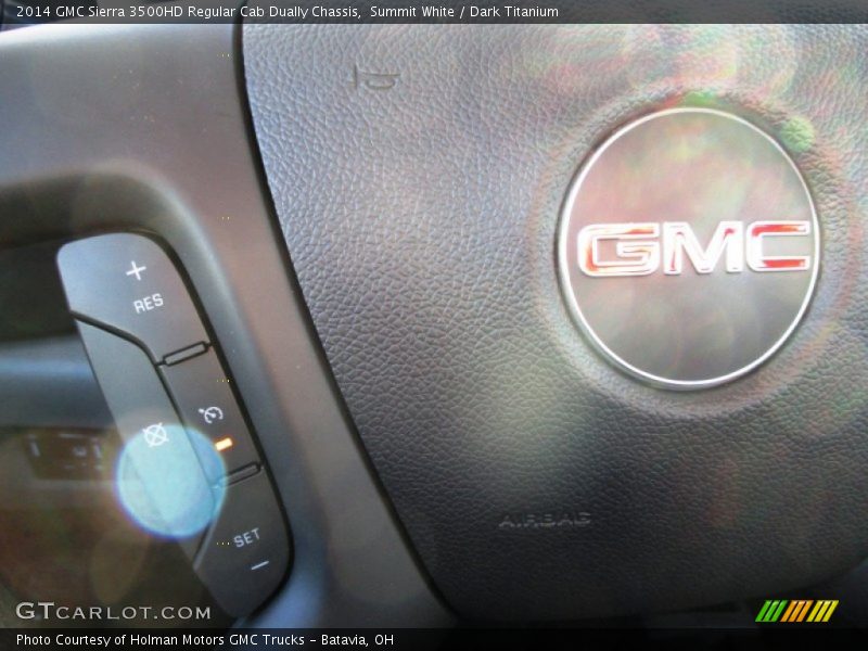 Summit White / Dark Titanium 2014 GMC Sierra 3500HD Regular Cab Dually Chassis