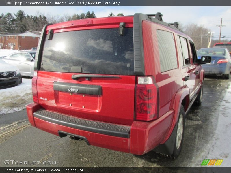 Inferno Red Pearl / Medium Slate Gray 2006 Jeep Commander 4x4