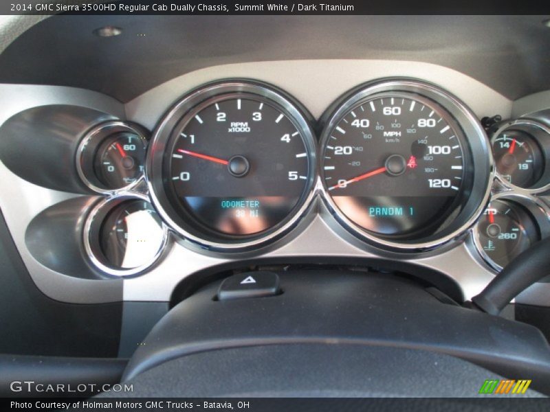 Summit White / Dark Titanium 2014 GMC Sierra 3500HD Regular Cab Dually Chassis