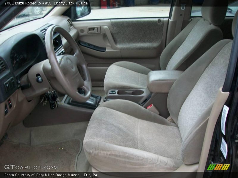 Ebony Black / Beige 2001 Isuzu Rodeo LS 4WD