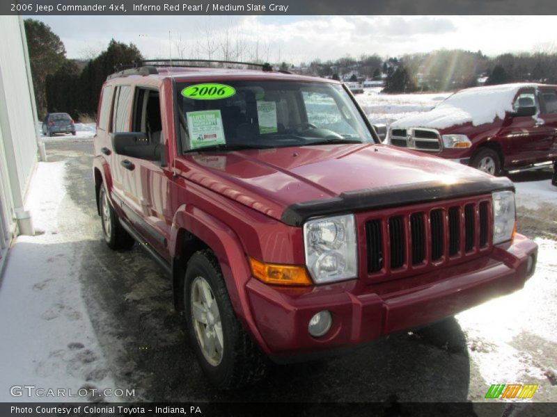 Inferno Red Pearl / Medium Slate Gray 2006 Jeep Commander 4x4