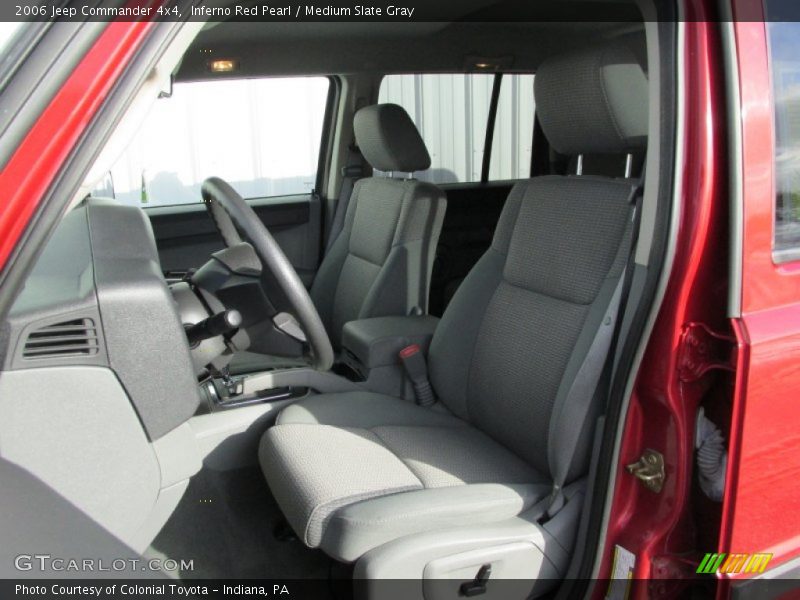 Inferno Red Pearl / Medium Slate Gray 2006 Jeep Commander 4x4