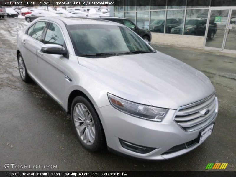 Ingot Silver Metallic / Charcoal Black 2013 Ford Taurus Limited