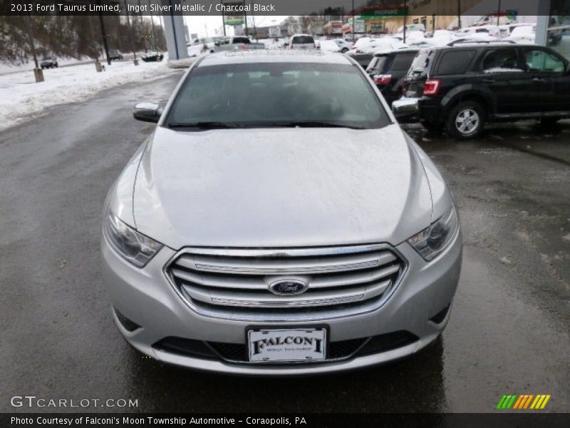 Ingot Silver Metallic / Charcoal Black 2013 Ford Taurus Limited