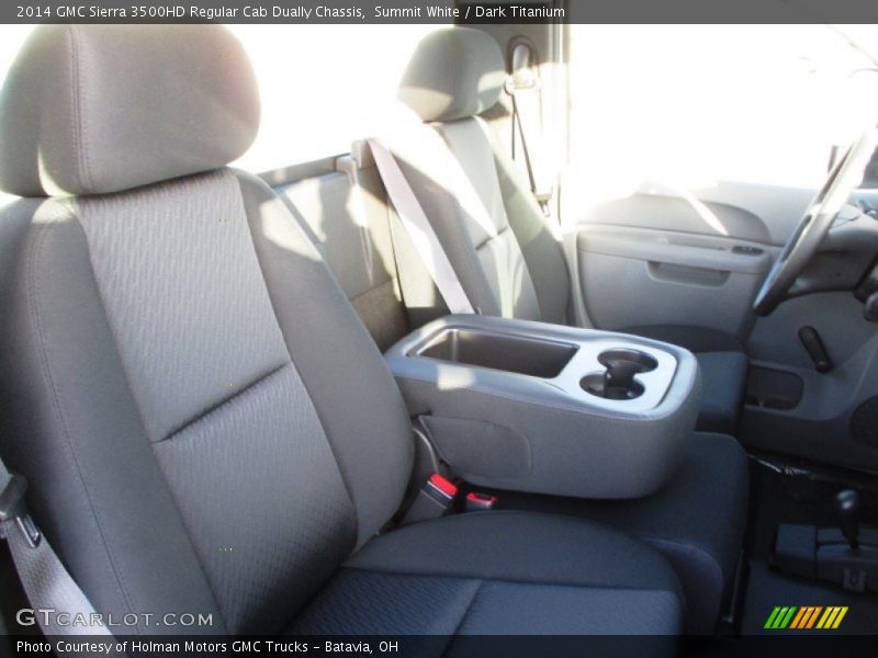 Summit White / Dark Titanium 2014 GMC Sierra 3500HD Regular Cab Dually Chassis