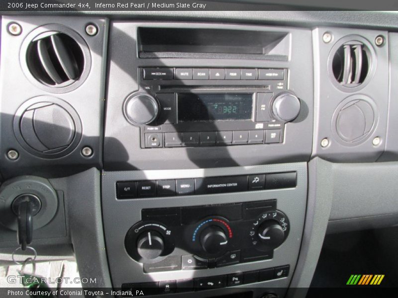 Inferno Red Pearl / Medium Slate Gray 2006 Jeep Commander 4x4