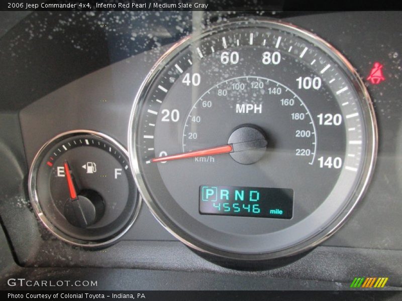Inferno Red Pearl / Medium Slate Gray 2006 Jeep Commander 4x4