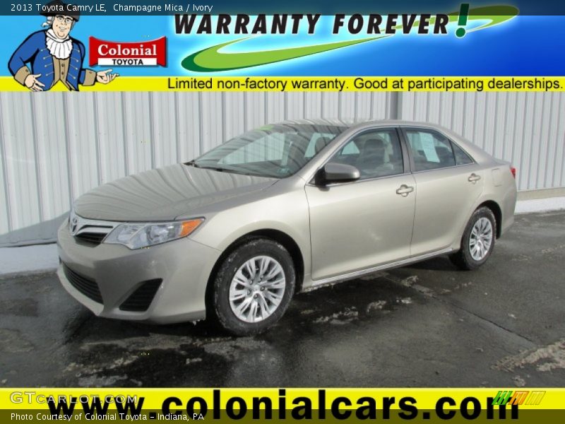 Champagne Mica / Ivory 2013 Toyota Camry LE