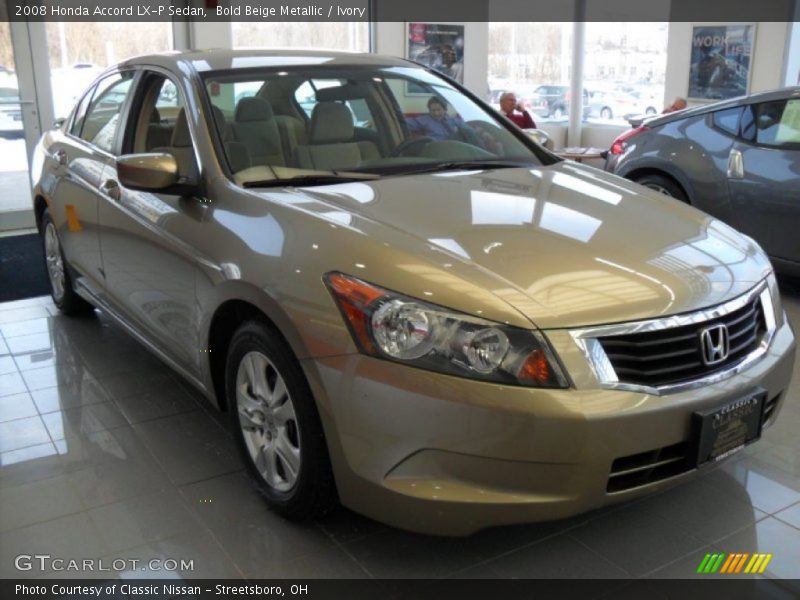 Bold Beige Metallic / Ivory 2008 Honda Accord LX-P Sedan