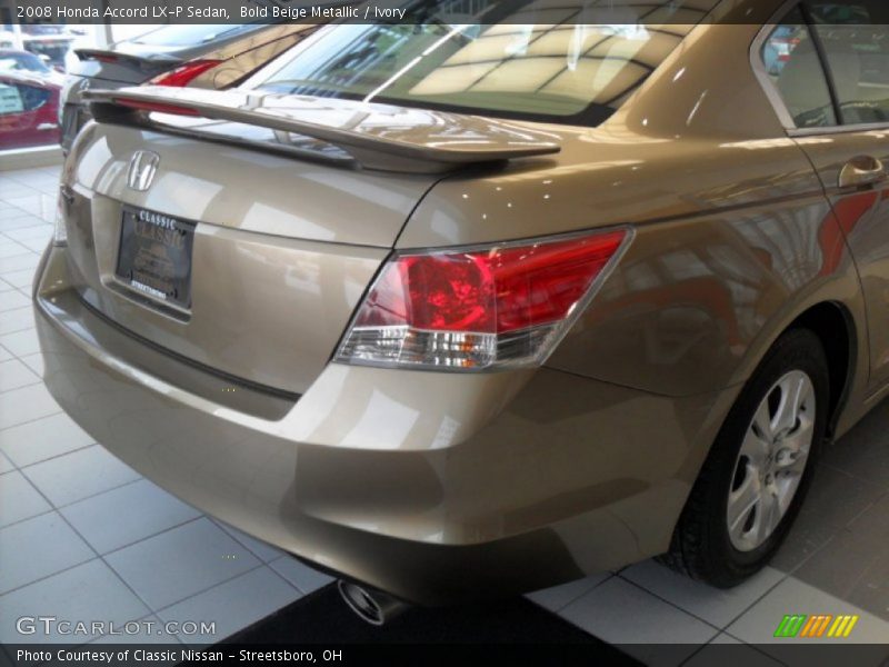 Bold Beige Metallic / Ivory 2008 Honda Accord LX-P Sedan