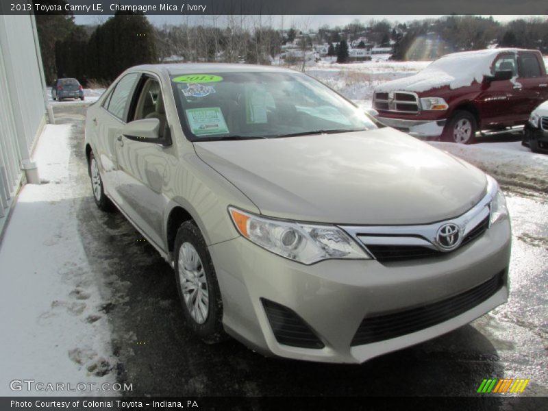 Champagne Mica / Ivory 2013 Toyota Camry LE