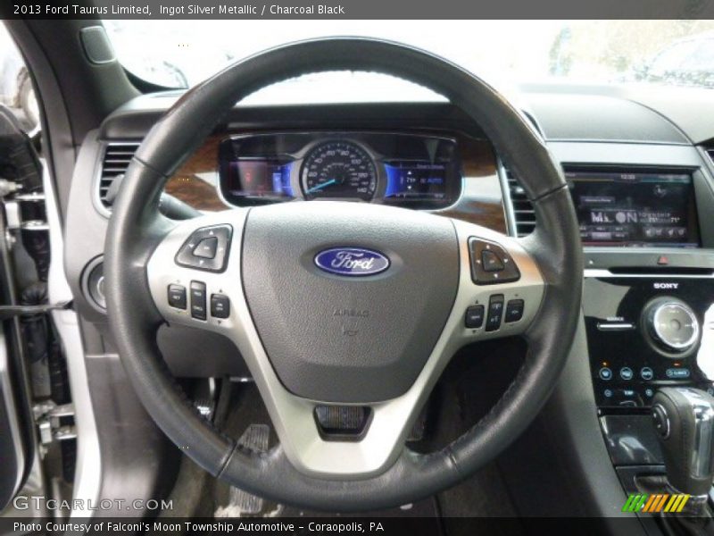 Ingot Silver Metallic / Charcoal Black 2013 Ford Taurus Limited