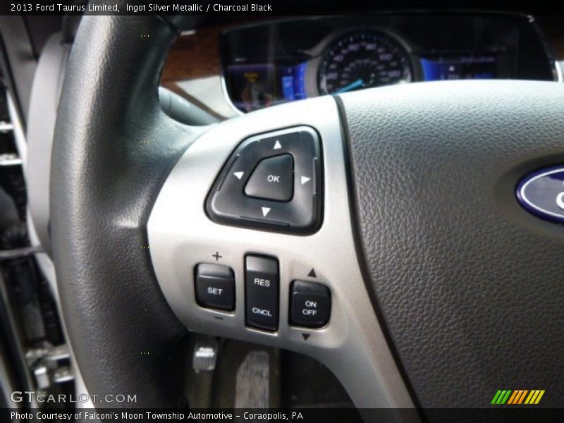 Ingot Silver Metallic / Charcoal Black 2013 Ford Taurus Limited